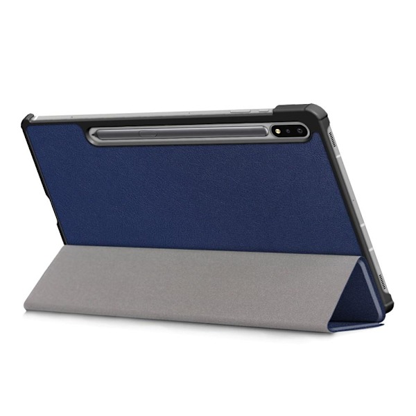 Kolmen taittotelineen älykotelo Samsung Galaxy Tab S7 FE/Tab S7 Plus/Tab S8+ -puhelimelle Blue