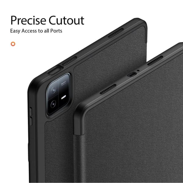 DUX DUCIS Tri-fold Stativ til Xiaomi Pad 6 / Pad 6 Pro - Svart Black
