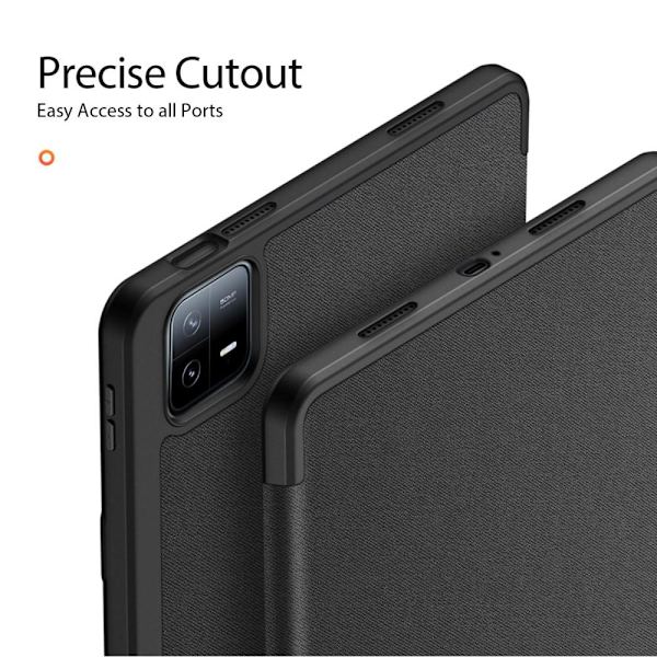 DUX DUCIS Trifoldet stativ til Xiaomi Pad 6/Pad 6 Pro - Sort Black