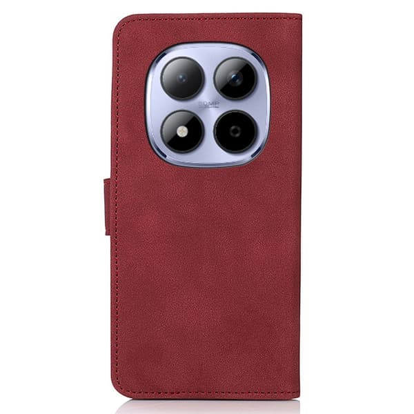 KHAZNEH Xiaomi Poco M8 Pro 5G / Redmi Note 15 Pro+ 5G Case lompakkokotelolle Shell Phone Case Red
