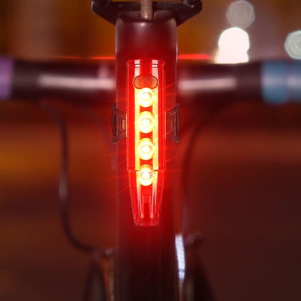 WEST BIKING Cykel bakljus laser Smart bromsinduktion Vattentät Röd