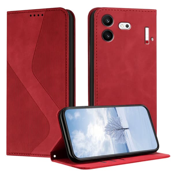 Pungcover med stander til Nothing Phone (4b) Red