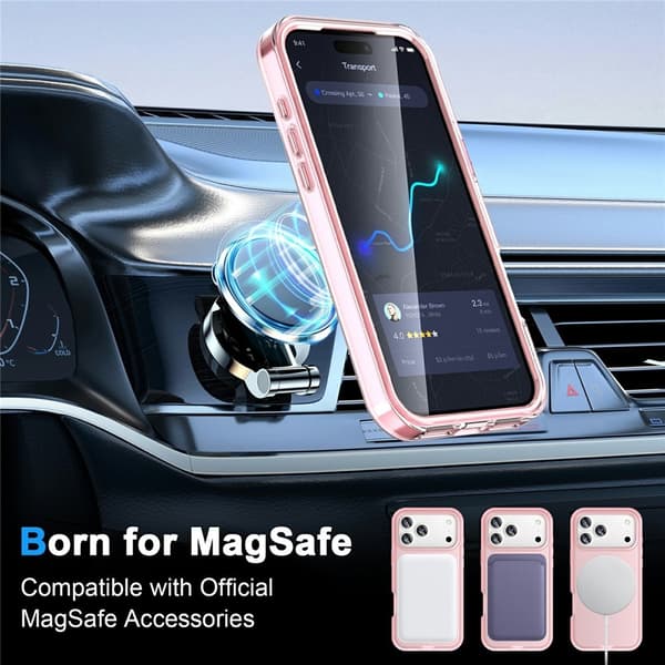 Puhelinkotelo näytönsuojalla iPhone 18 Pro Max / 17 Pro Max puhelimille Brown
