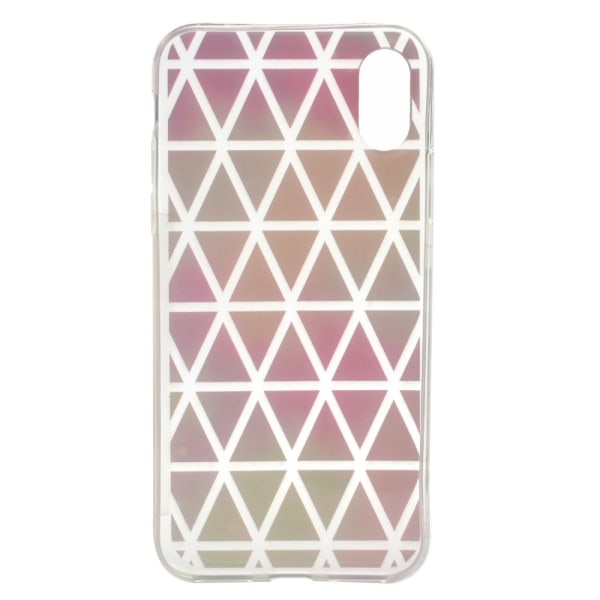 Super Thin Patterned Soft TPU Cell Phone Shell iPhone X/10 5.8 inch - Triangles