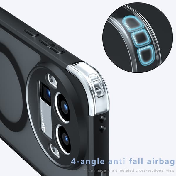 Magnetisk Mobilcover med Roterende Stander til Realme GT 8 Pro 5G Black