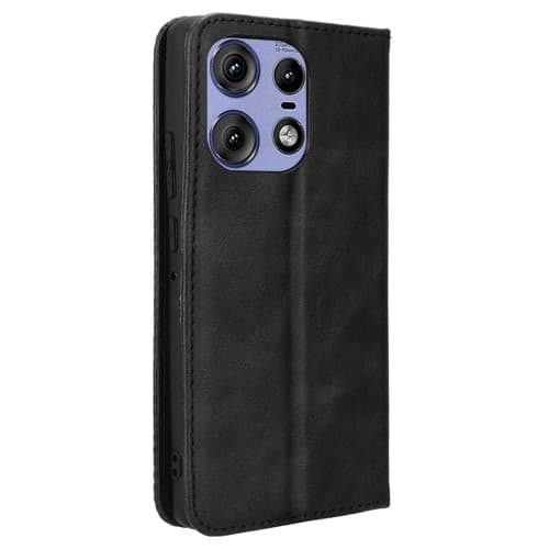 Til Motorola Moto Edge 50 Pro 5G / Edge 50 5G Case Wallet Case Shell Black