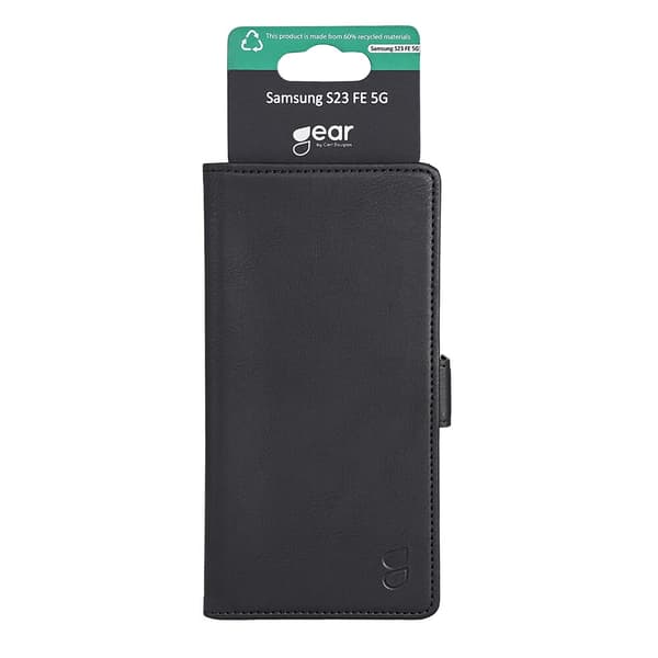 GEAR Wallet cover, sort til Samsung Galaxy S23 FE Black