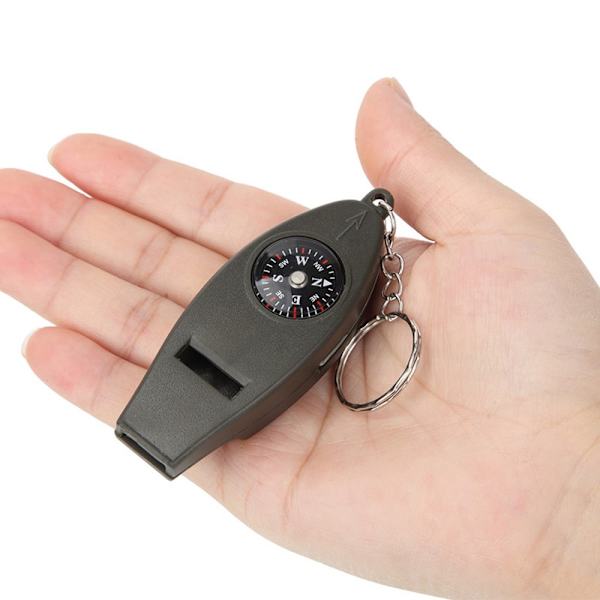 Monitoiminen 4 in 1 -pilli Suurennuslasi Kompassilämpömittari Green one size