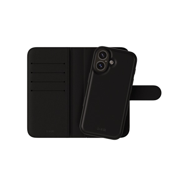 Holdit Cover Wallet Case Magnet Plus Svart for iPhone 16 Black