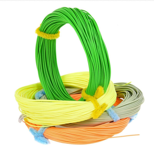 LEO 30m / 100ft vægt fremad flydende fluesnøre Nylonkernefluesine - WF-7F Green