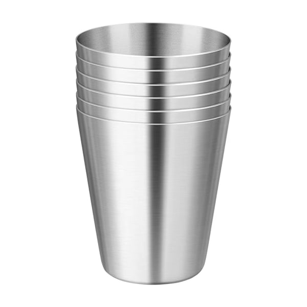 Rustfrit stål Shot Glas Snaps Glassæt 4 STK med etui til camping/picnic Silver