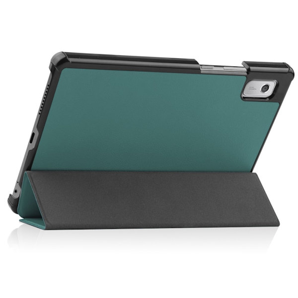 Til Lenovo Tab M9 Trifoldet Stativdæksel Green