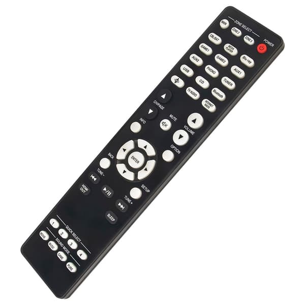 Fjernbetjening Udskiftning RC-1256 til Denon forstærker Black