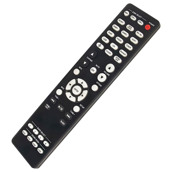 Fjernkontroll erstatning RC-1256 for Denon forsterker Black