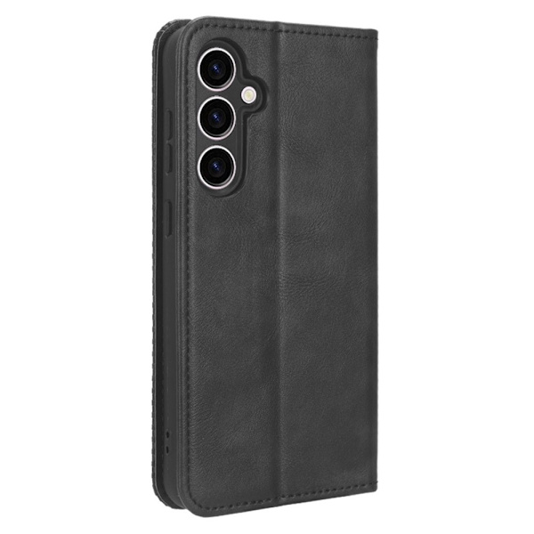 Wallet Stand Flip-telefonetui til Samsung Galaxy S23 FE- Sort Black