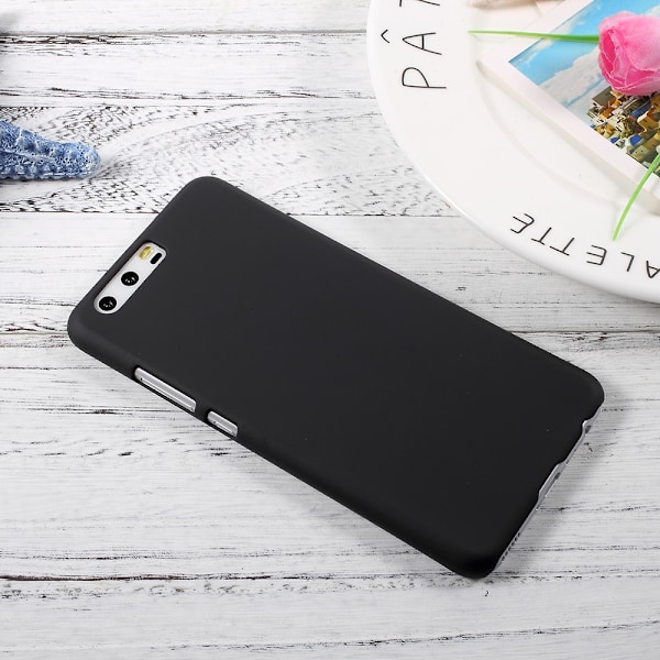 Huawei P10, Cover Plastcover Gummiert - Sort Black