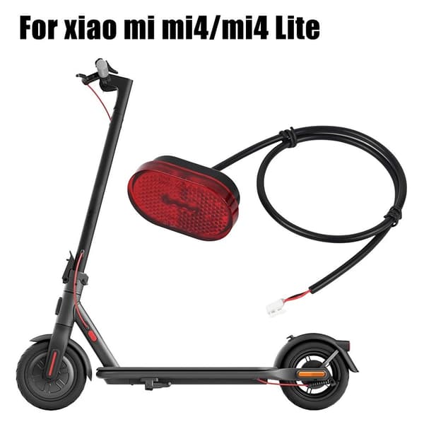 Bakre bremselys LED-lampe for Xiaomi 4 / 4 Lite Scooter Red