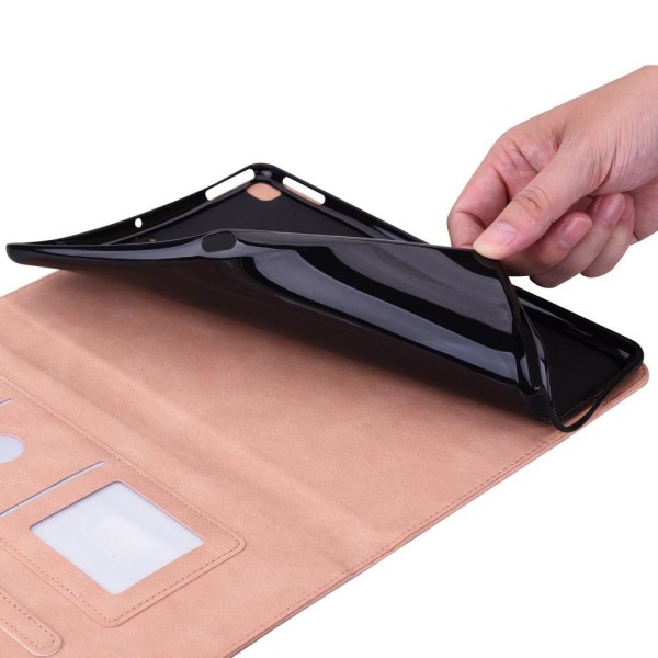 Til iPad 10.9 (2022) Tabletetui Cover Buterfly Imprinting - Lyserød Pink