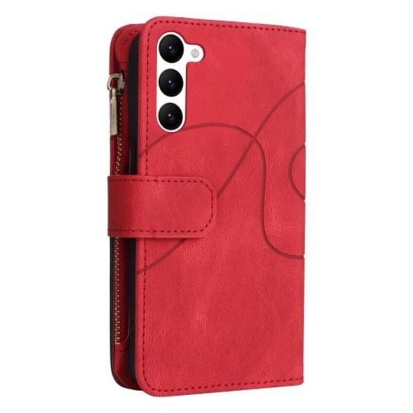 KT Multi-function Series-5 For Samsung Galaxy S23 Phone Case Red/Black Red