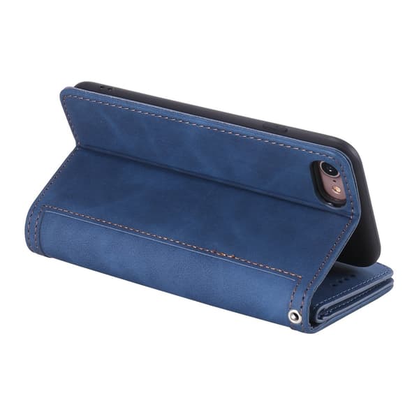 Til iPhone 17e / 16e Etui med Lynlåslomme og 9 Kortlommer Blue