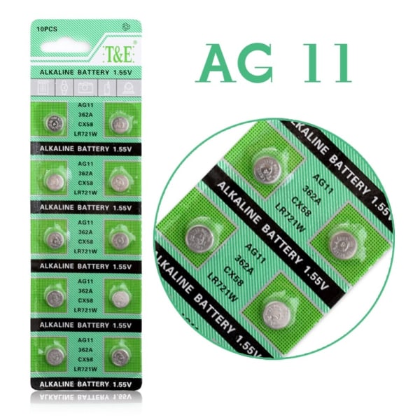 Knappcellebatteri SR58 / V362 / AG11 Silver