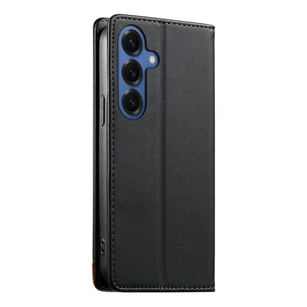 DIERFENG Samsung Galaxy S26+ Lompakkokotelo RFID Suoja Teline - Musta Black