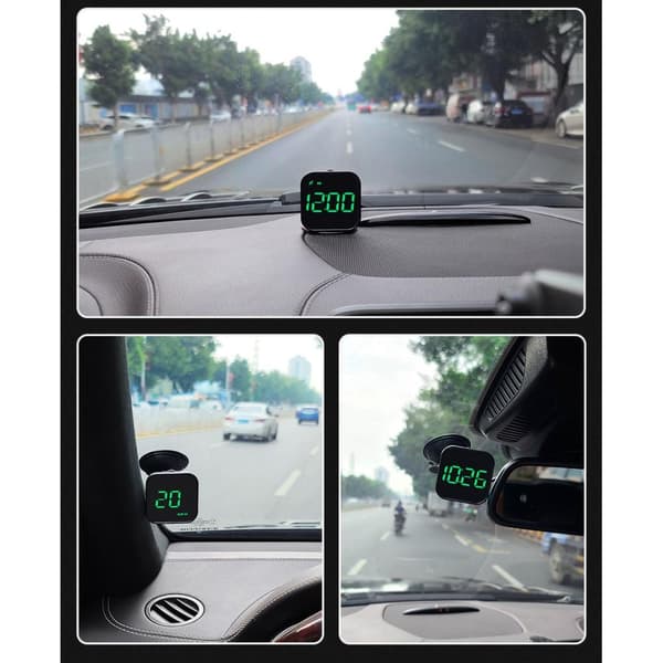 Head - Up Display HUD GPS Universal Multifunktionshastighedsmåler Black