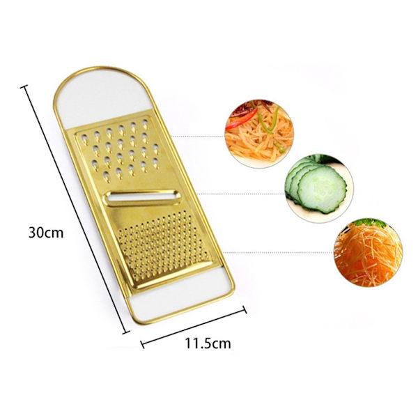 Flat ostjern i rustfritt stål Gold