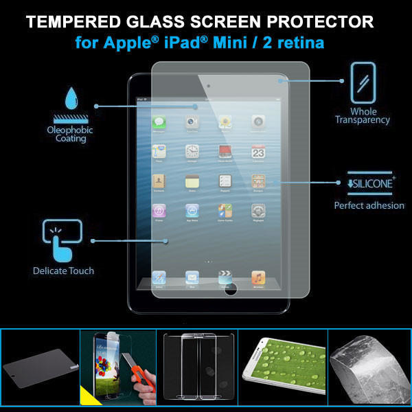 For iPad Mini 1/2/3 Härdat glas 0,33mm 9H Transparent