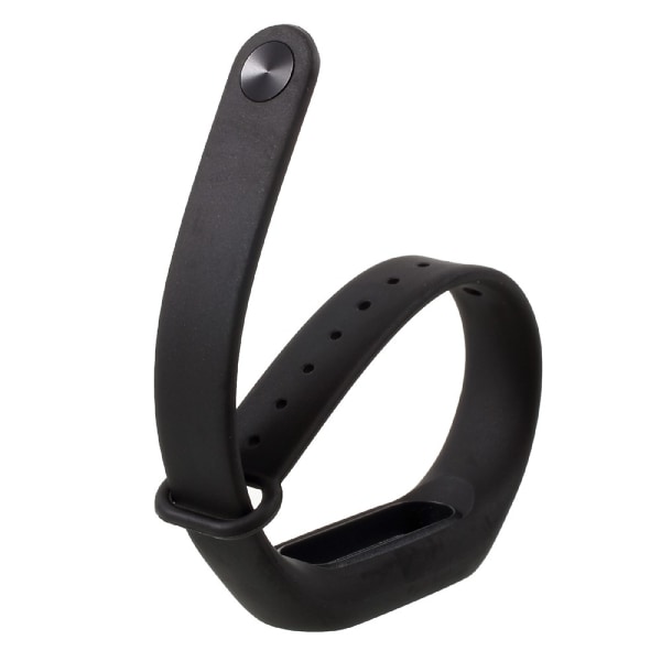 Fleksibelt TPU armbånd til Xiaomi Mi Band 2 - Svart Black