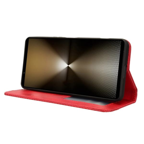 Wallet Stand Flip - telefonetui til Xperia 1 VI Red