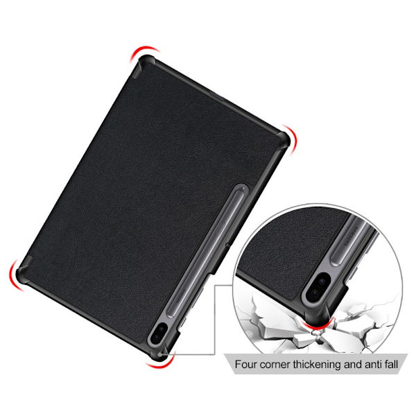 Slim Fit Cover Till Samsung Galaxy Tab S6 - Svart Svart