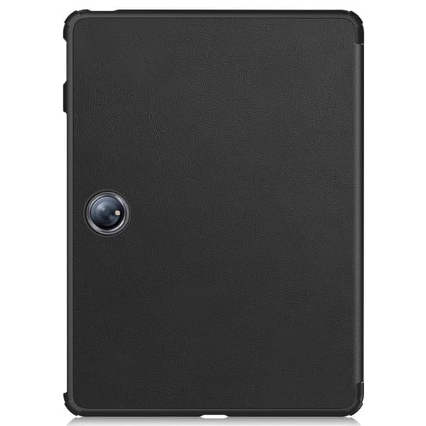 For OnePlus Pad 2 Tri-fold Stativ Våkne / Sove Deksel Tablettveske - Svart Black