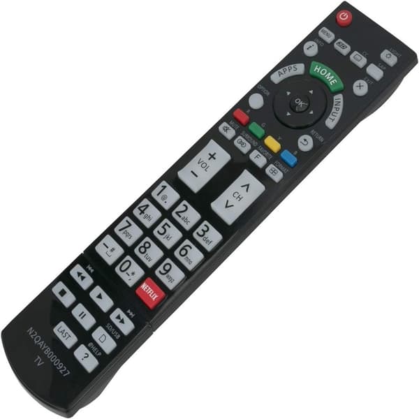 Fjernkontrollerstatning for N2QAYB000927 For Panasonic TV Black