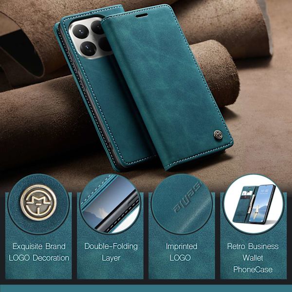 CASEME Plånboksfodral Xiaomi 15T Pro - Blå Blå