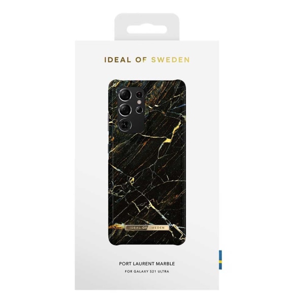 iDeal Of Sweden Samsung Galaxy S21 Ultra- Port Laurent Marble Svart