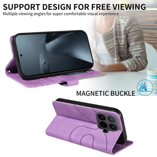 Til Xiaomi 17T Pro Lommebokdeksel Bi-colour Purple