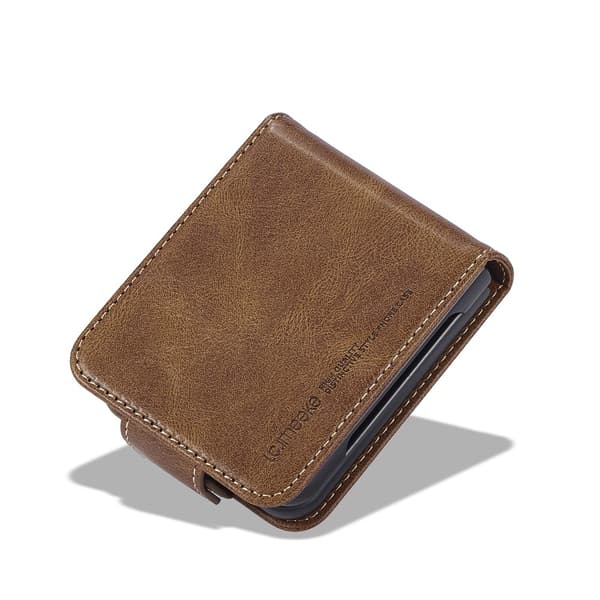 LC.IMEEKE Telefonpungcover med støtteben til Samsung Galaxy Z Flip8 Brown