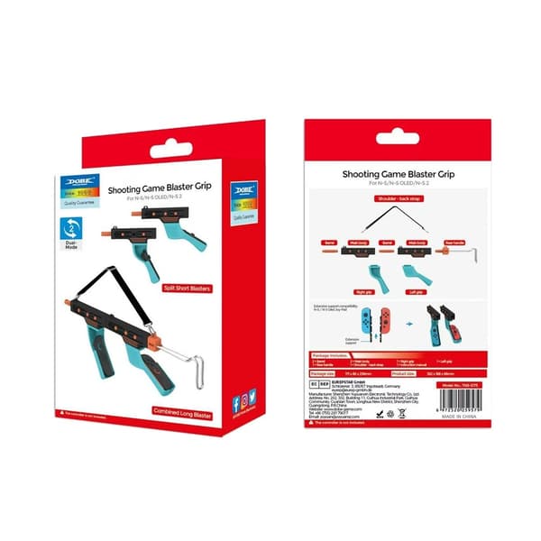 Peliohjaimen pistoolikahva, joka on yhteensopiva Nintendo Switch 2:n kanssa Switch Switch OLED Blue