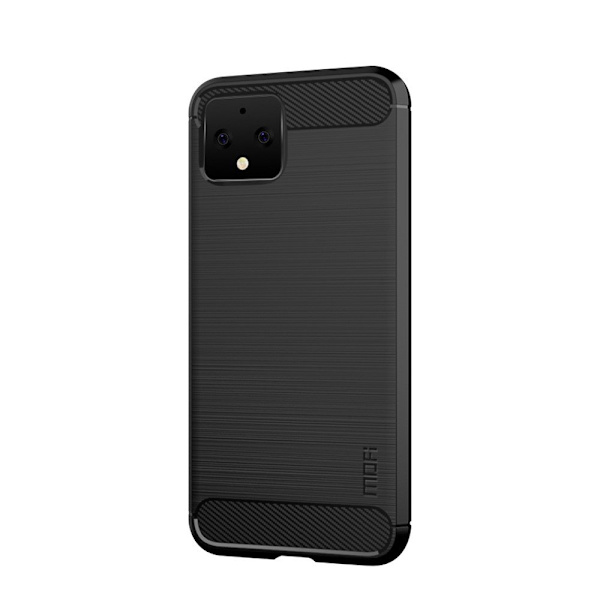 MOFI Google Pixel 4 Karbonfibercover - Sort Black