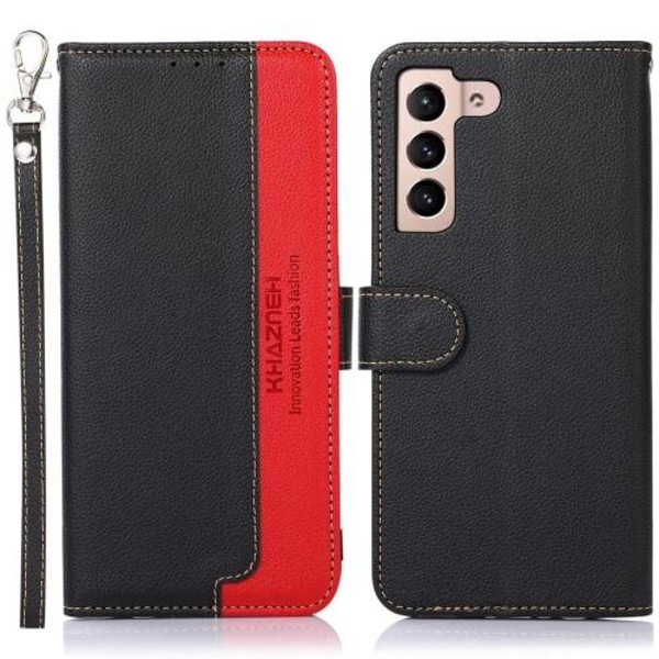 KHAZNEH Plånboksfodral till Samsung Galaxy S23 - Svart/Röd Svart