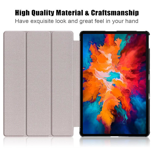 Tri - fold Veske til Lenovo Tab P11 Pro TB - J706F - Blå Blue
