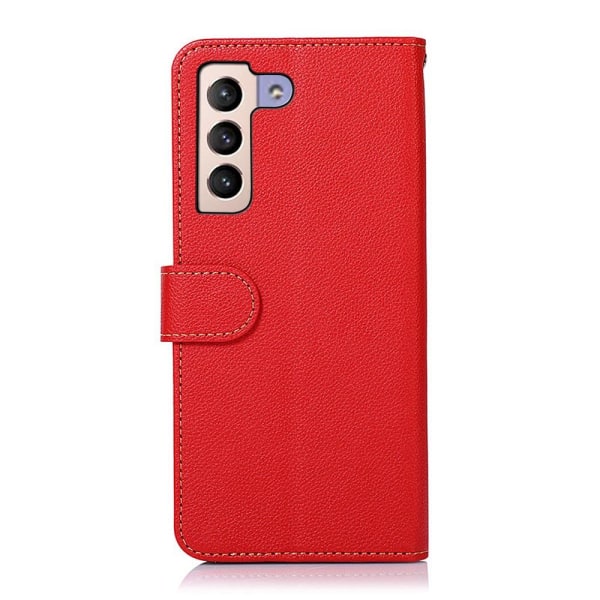 KHAZNEH RFID Block Samsung Galaxy S22+ Plånboksfodral Röd/Svart Röd