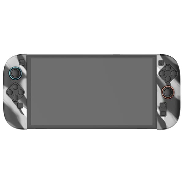 1 par kompatibel med Nintendo Switch 2 etuier med 4 hætter Sort-grå Grey