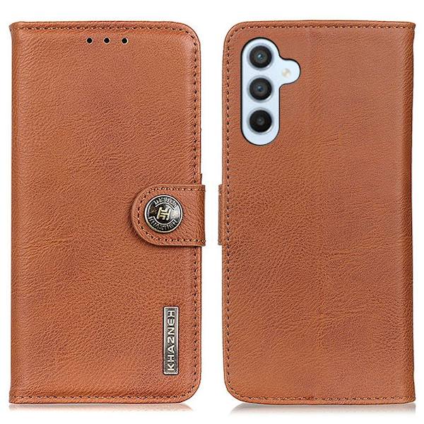 KHAZNEH Samsung Galaxy A16 Plånboksfodral Brun