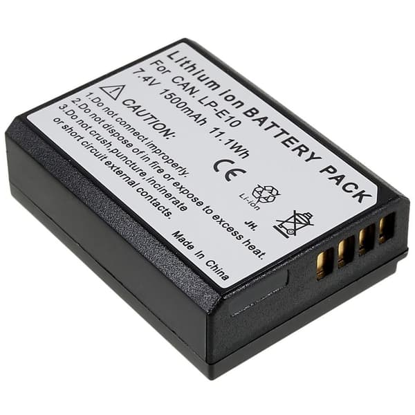 För CANON 1000D 1100D 1200D 1300D 1500D 3000D kamera batteri Svart