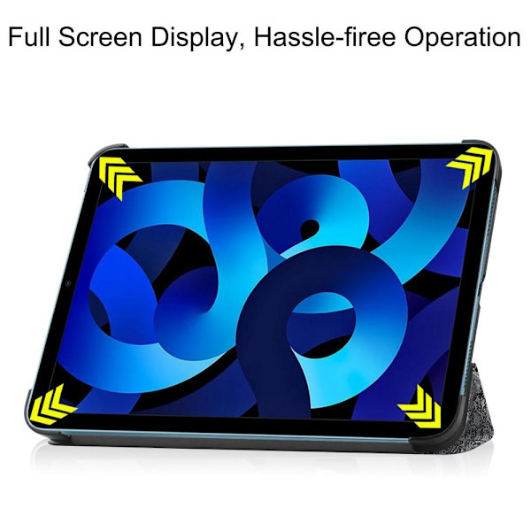 Tri-fold Stativveske for iPad 10.9 (2022) Tablettdeksel - Kart Multicolor