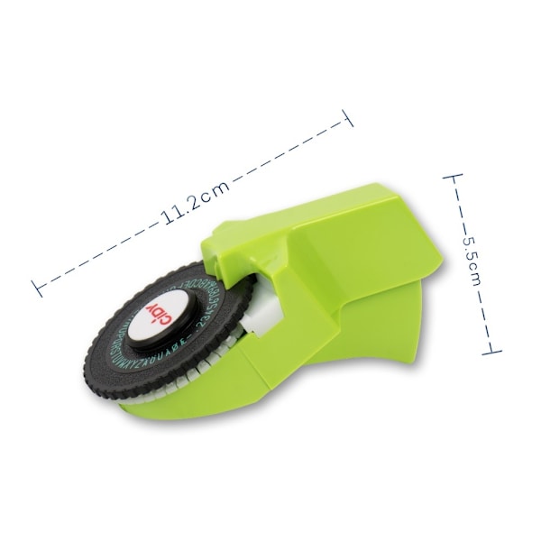 labelmaskine med 2 stk 9 mm til Motex 3D printer label Black