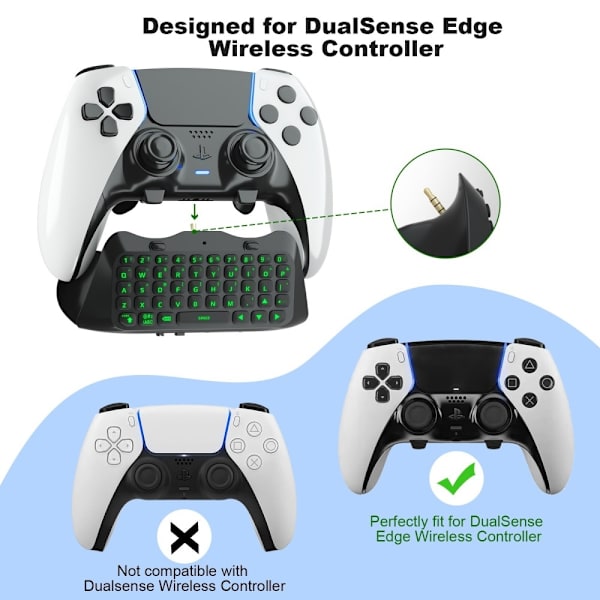 Sony PS5 DualSense Edge Trådløst Bluetooth-tastatur Spillkontroll Black