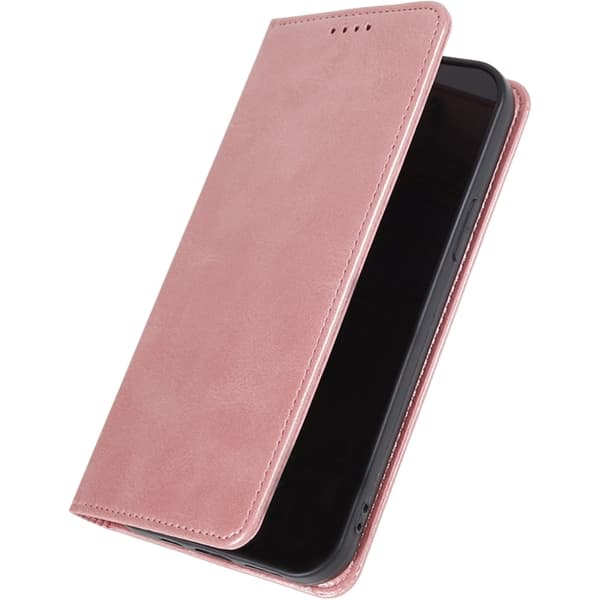 Pengesekk Stativ Telefonveske for iPhone 15 Mobildeksel - Roségull Pink gold